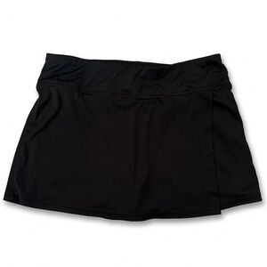 EUC Women's Black Skort Wrap Duo Dry Golf Skirt Champion Sports Size Medium